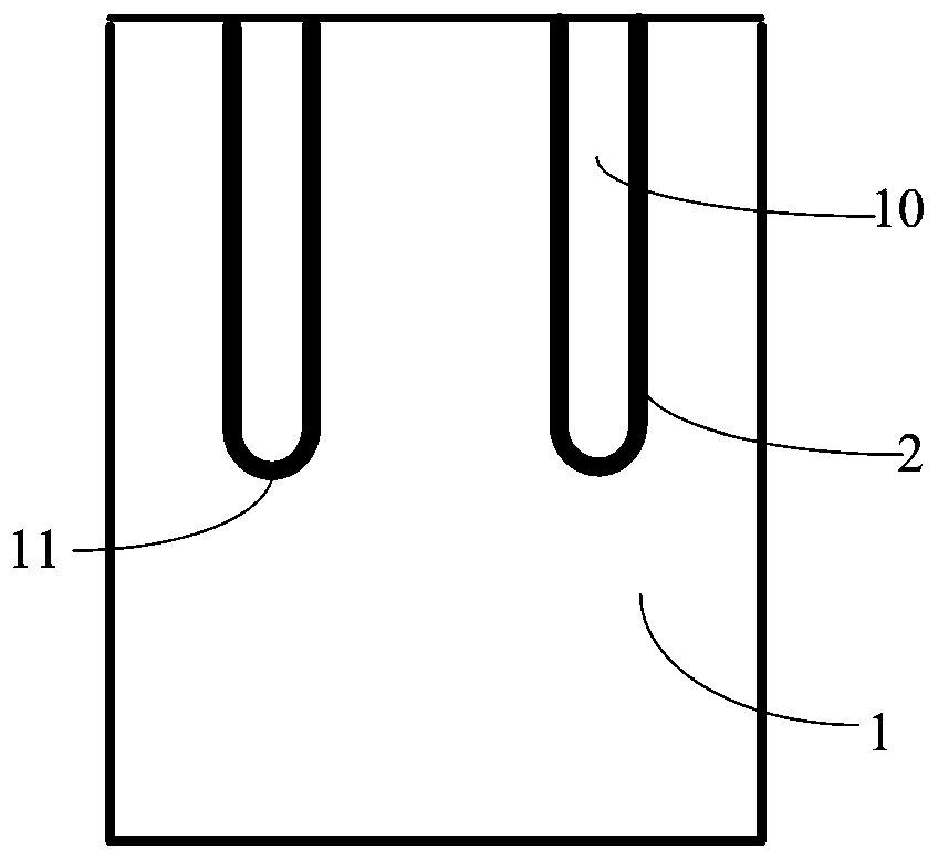 Trench gate igbt device with high short-circuit resistance and preparation method thereof