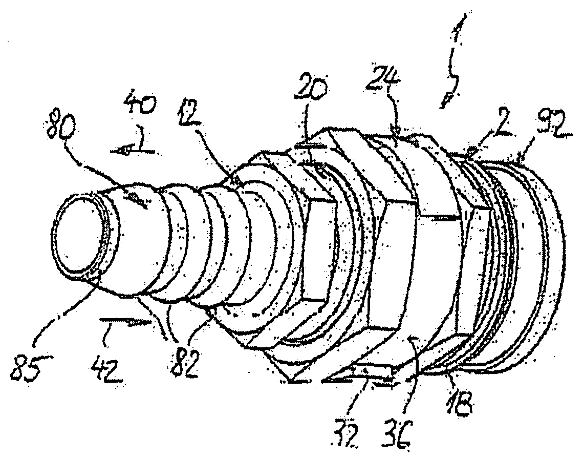 Connection Device for Medium Conduits