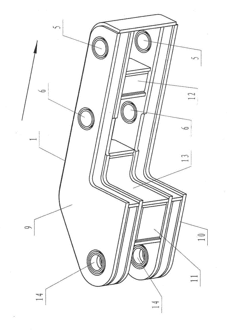 Three-degree-of-freedom articulating device of bracket transport vehicle