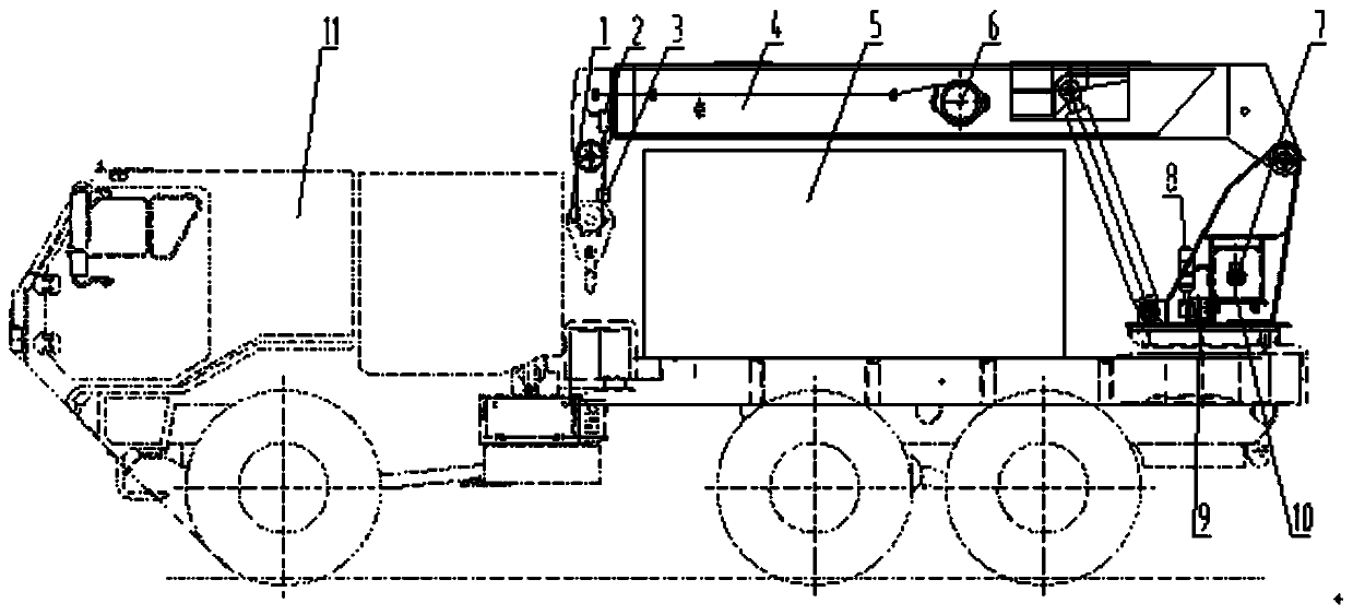 Lorry-mounted crane, automatic unfolding and folding control device and method