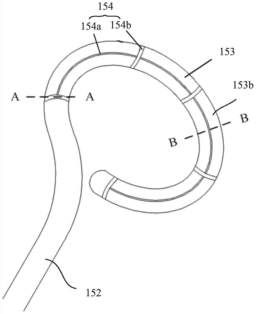 Catheter ablation device and radiofrequency ablation catheter thereof