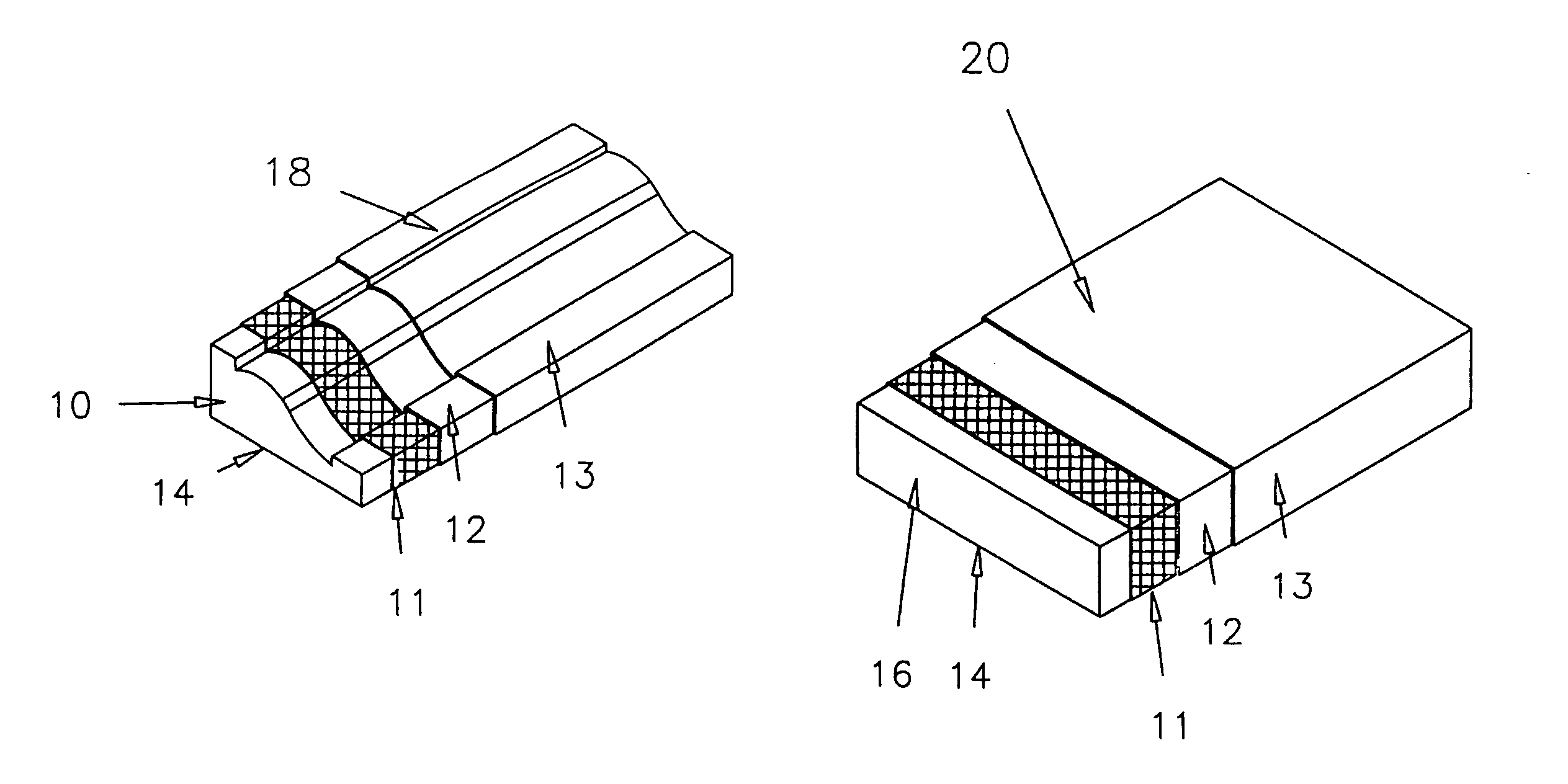Method for applying a coating material to the surface of foam cores