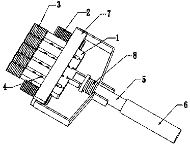 Burglar mesh sweeping tool with cleaning function