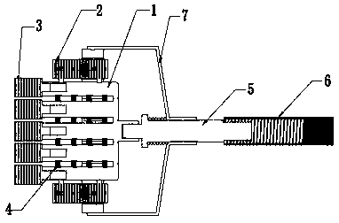 Burglar mesh sweeping tool with cleaning function