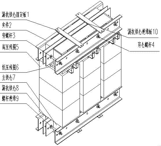 Dry-type transformer for photovoltaic power generation and photovoltaic inversion system
