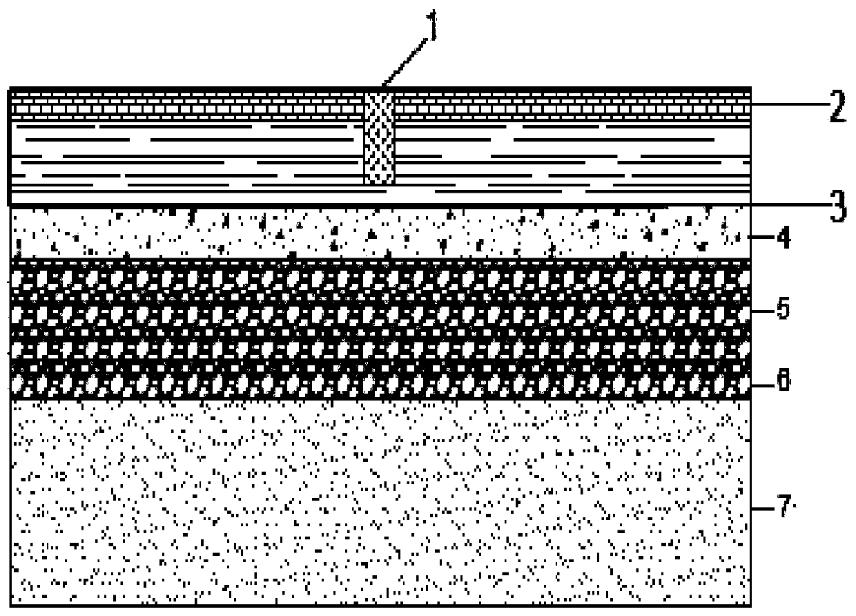 A prefabricated asphalt concrete-photovoltaic power generation surface structure and construction method