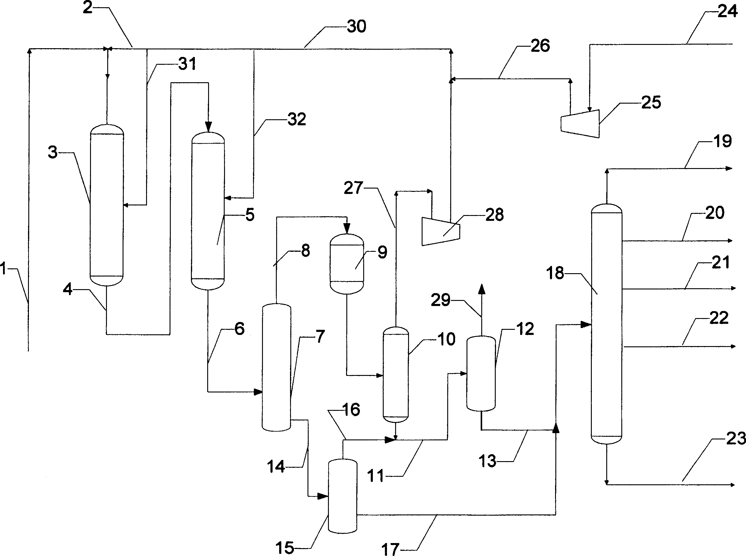 Medium pressure hydrocracking process for preparing jet fuel