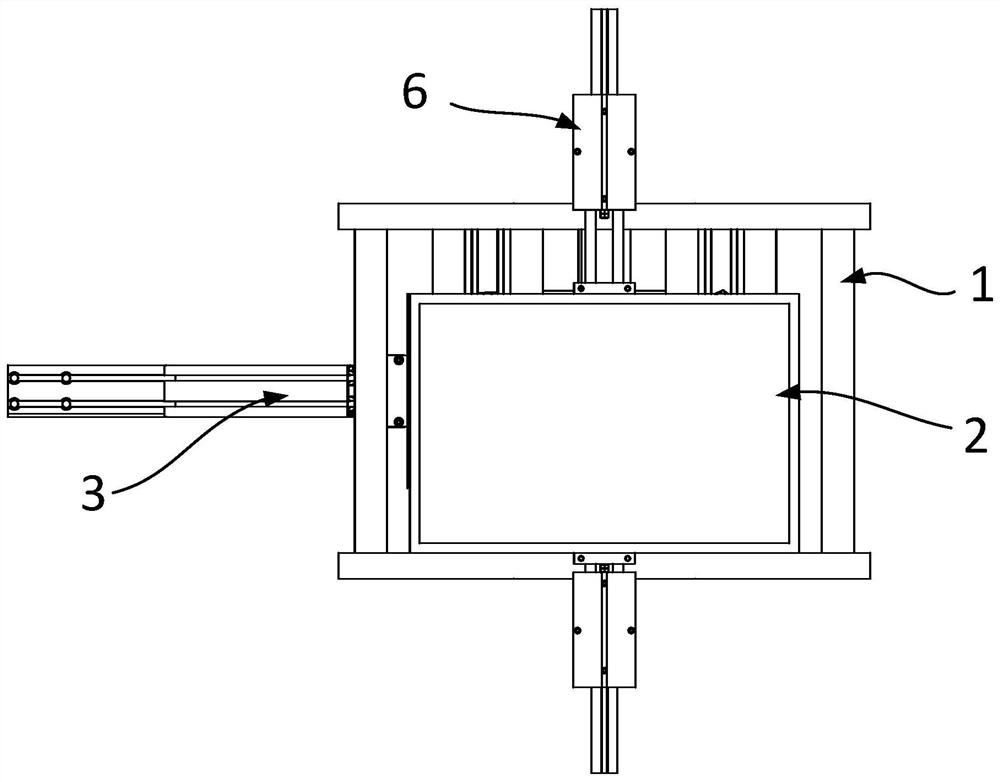 Vibration positioning device and turnover box conveying system