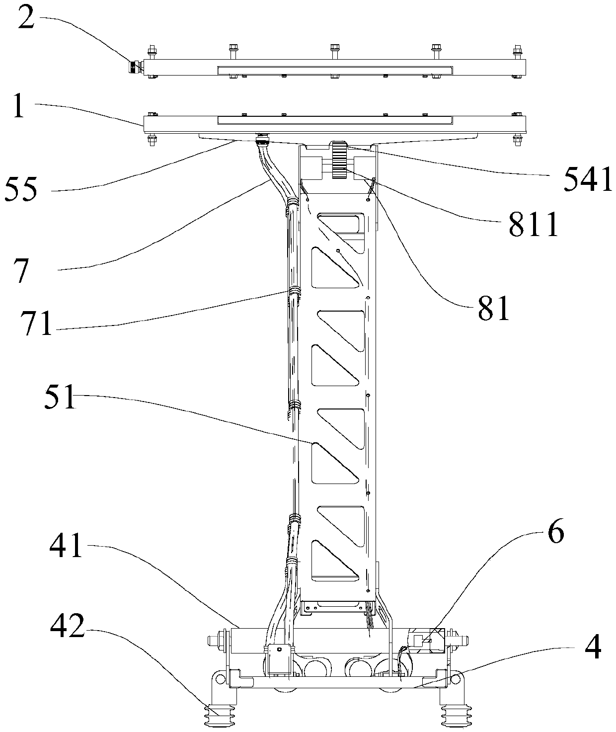 Vehicle, vehicle top charging device and system and control method thereof