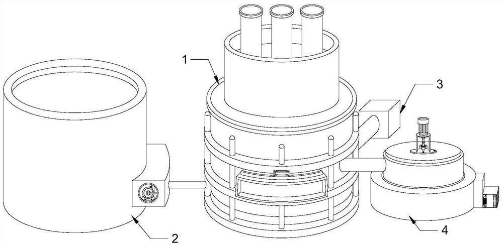 Efficient energy-saving submerged arc furnace structure with cooling function
