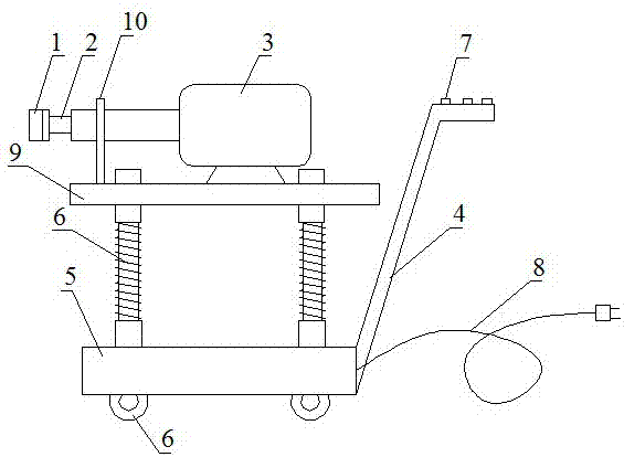 Electric high-voltage switchgear high-voltage handcart electric operating device