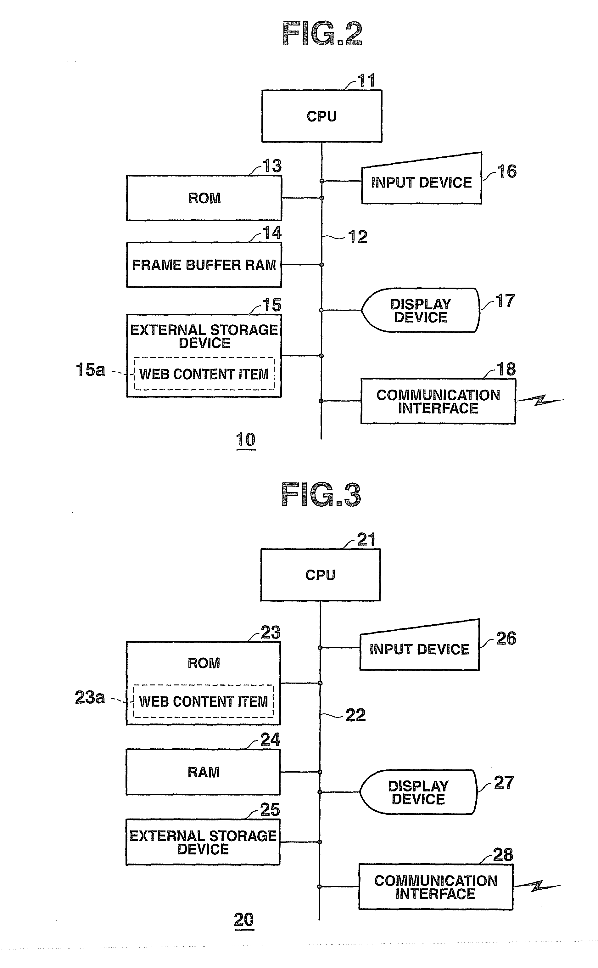 Information processing device which controls display of summaries and previews of content of columns in web content depending on display area sizes, and recording medium which records control program thereof