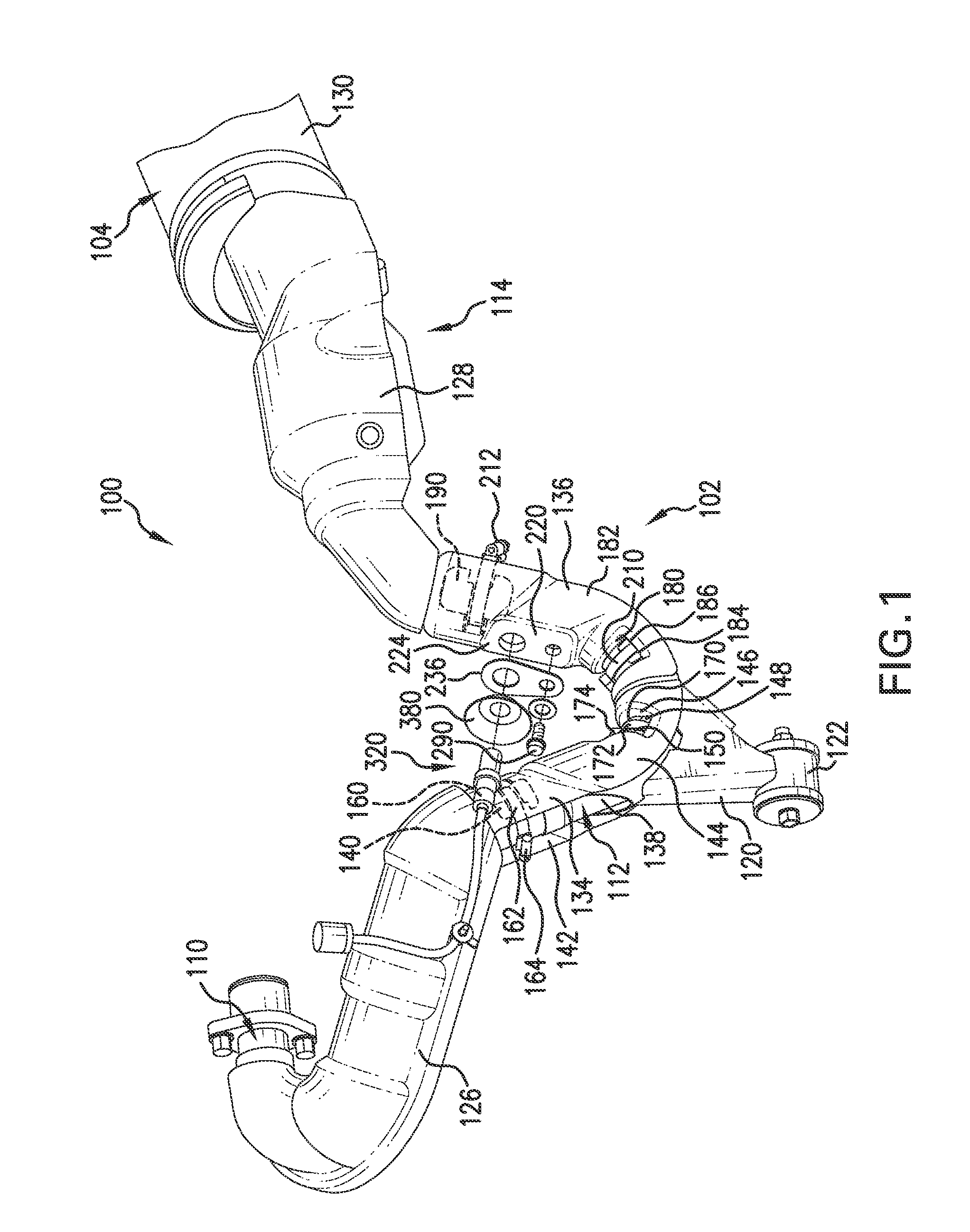 Sensor heat shield structure for a vehicle exhaust system