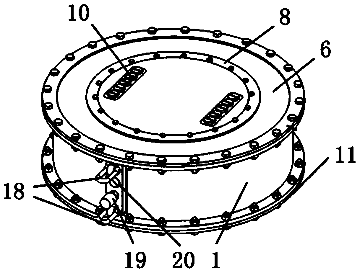 Double-piston electromagnetic type ultra-low-frequency underwater sound transducer and mounting and transduction methods thereof