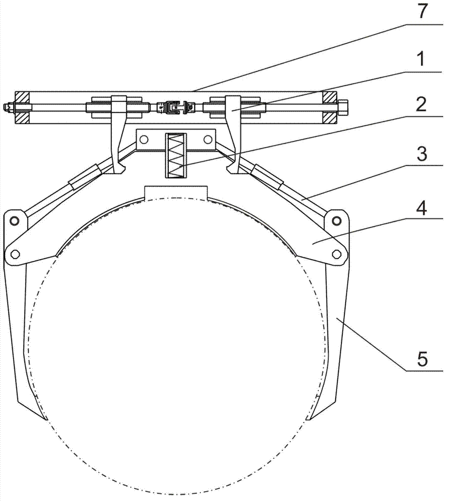 Universal hoisting clamp for circular tube