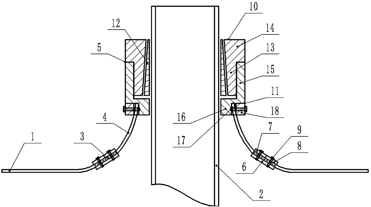 Impervious structure in position where pipe penetrates through impervious film and impervious method