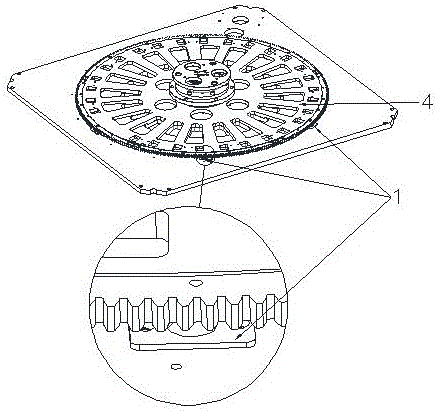 Automatic orientated balance mechanism for circular-disc-shaped structure