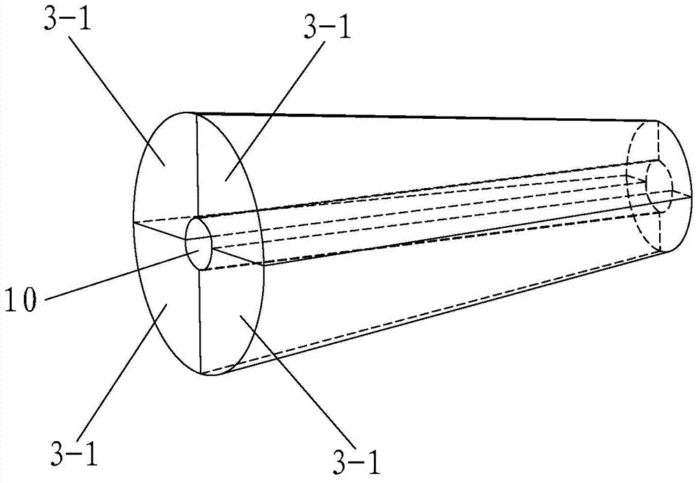 Circular-rod-shaped laser crystal end face and side face combination radiating device and method