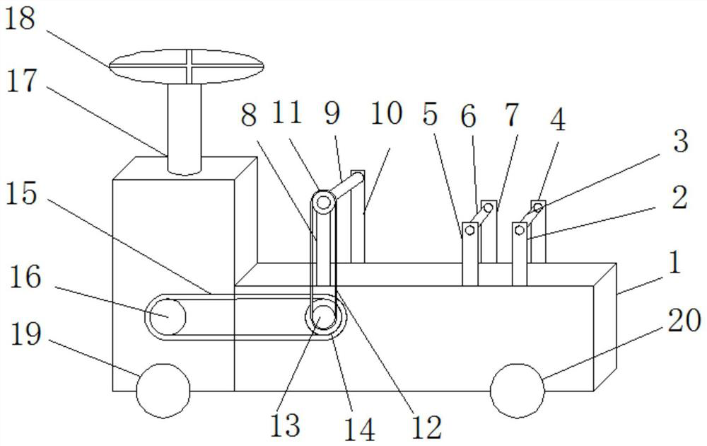 Device for conveniently recycling plastic films of vegetable greenhouse