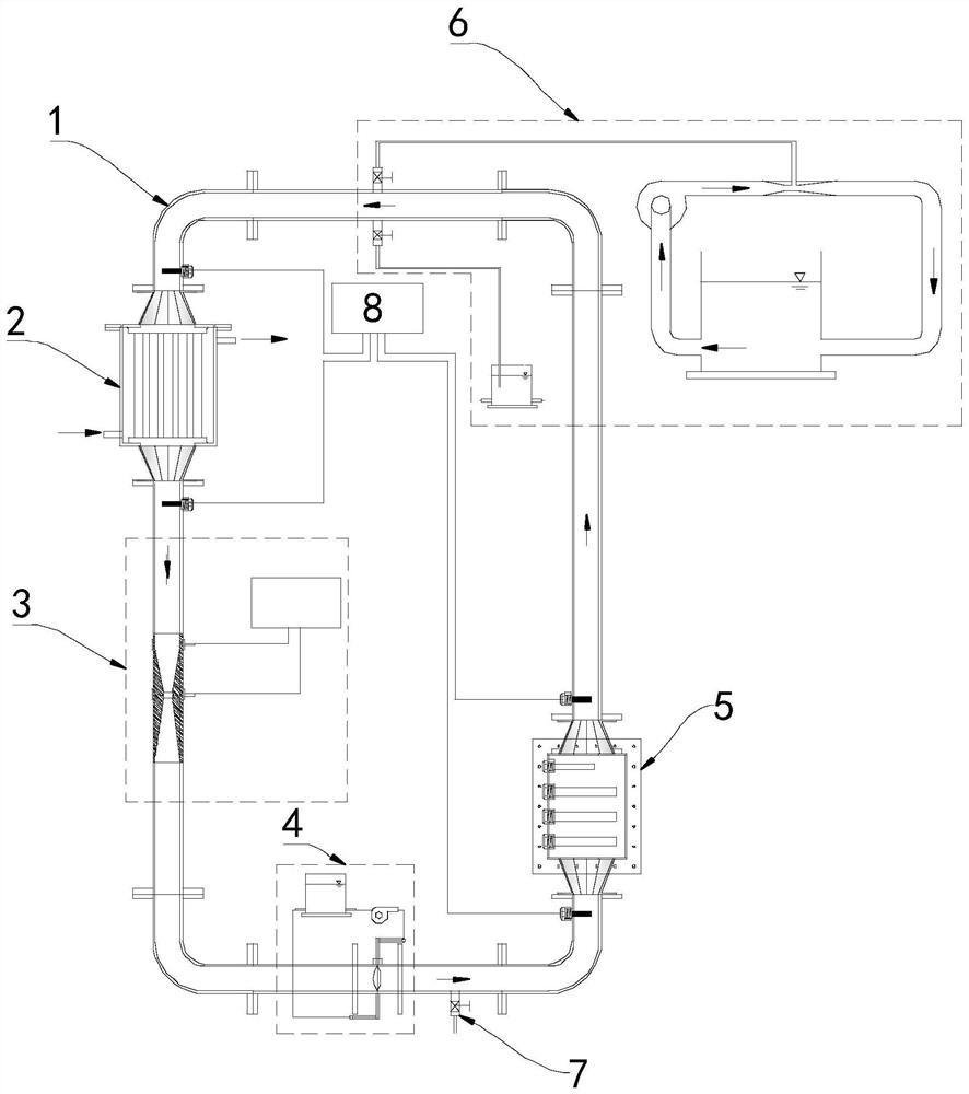 A thermal natural circulation experimental instrument and method with stepless flow rate adjustment device