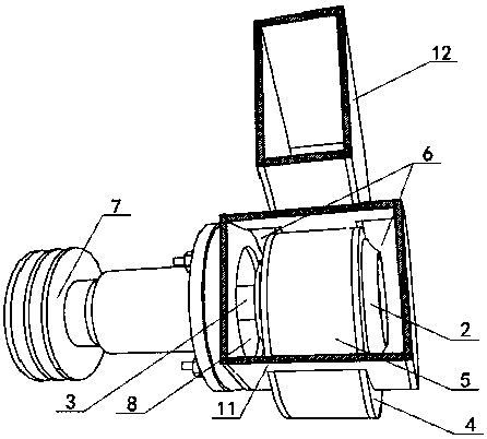 Efficient and compact type self-sucking and double-sucking pump