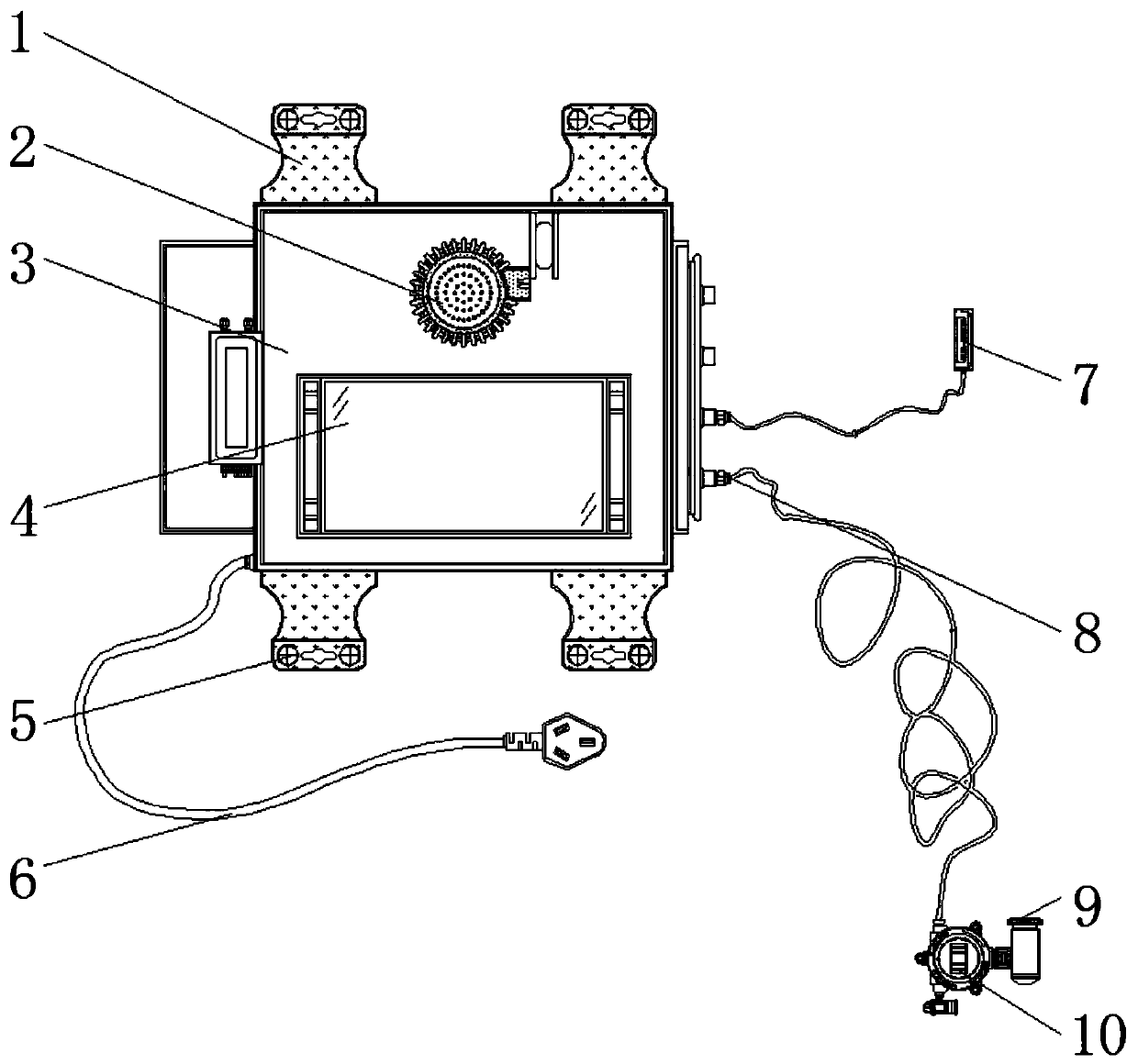 Intelligent fire-fighting early warning system suitable for building