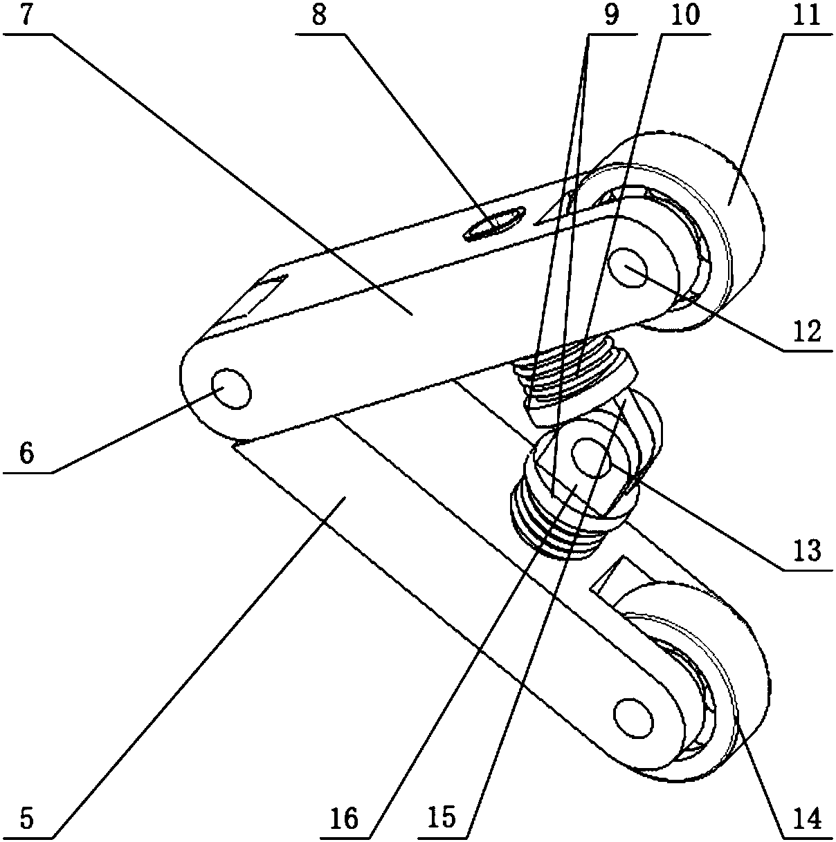 Oscillating bar oscillating tooth speed reducer with clearance eliminating mechanism