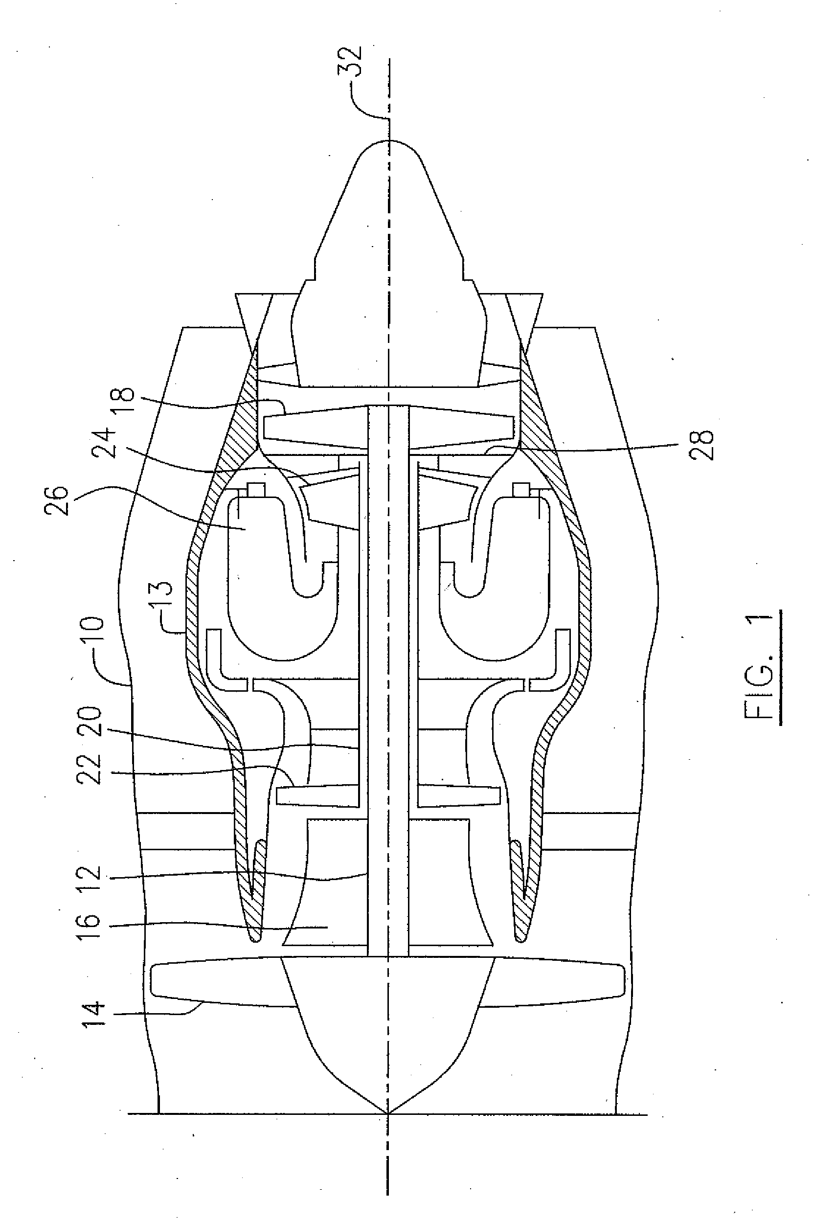 Deflector for a gas turbine strut and vane assembly