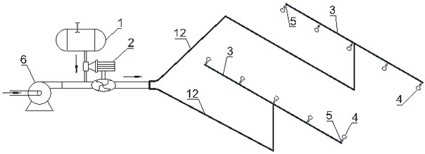 An anti-explosion foam spray fire extinguishing system