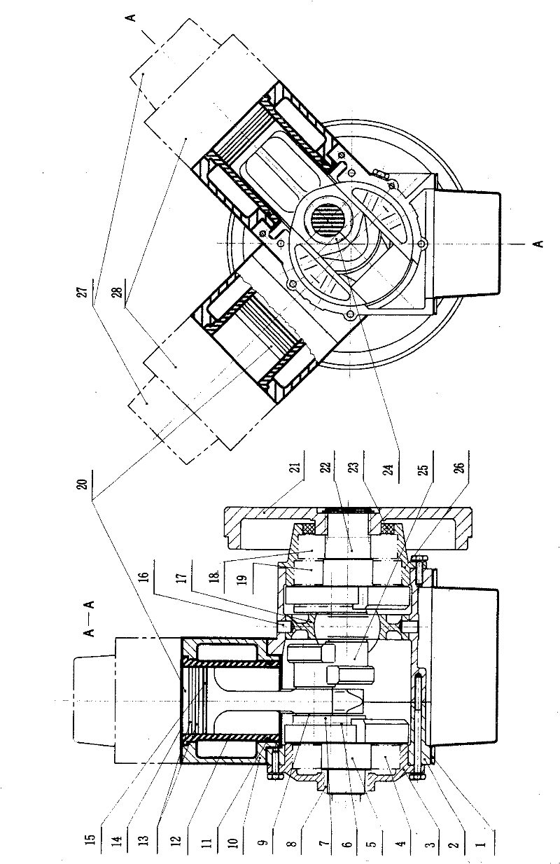 Vertical cylinder piston type internal combustion engine