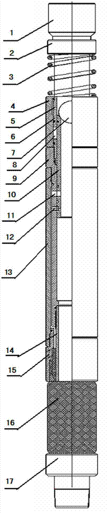 Integrated underground hydraulic control fully-opened type sliding sleeve abrasive blasting and packing staged fracturing device