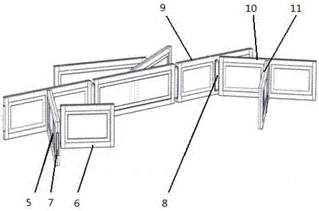 An experimental device for simulating multi-angle fracture network proppant settlement law