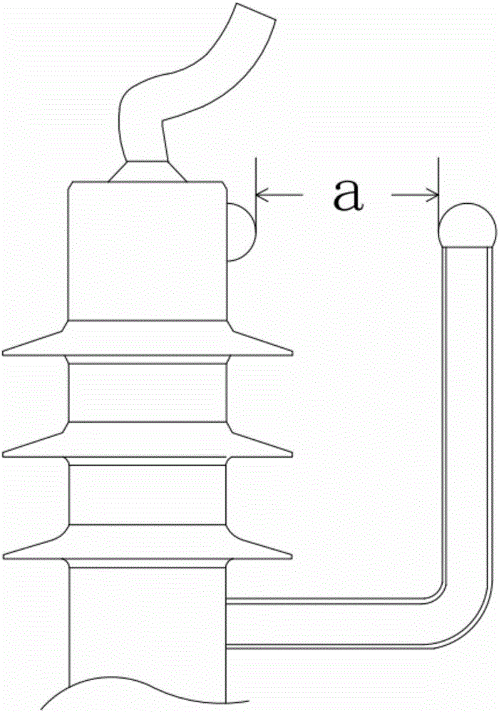 High-voltage external series gap anti-thunder combination device