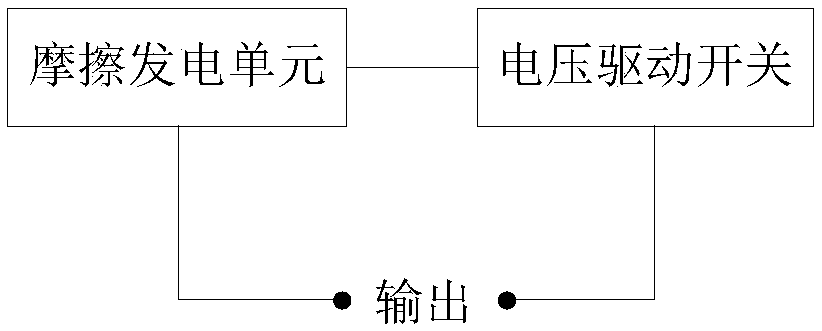 A kind of self-driven switch type triboelectric nanogenerator and triboelectric power generation method