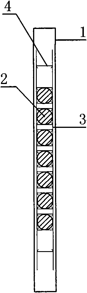 Concrete shear wall with once-molded filling wall and manufacturing method thereof