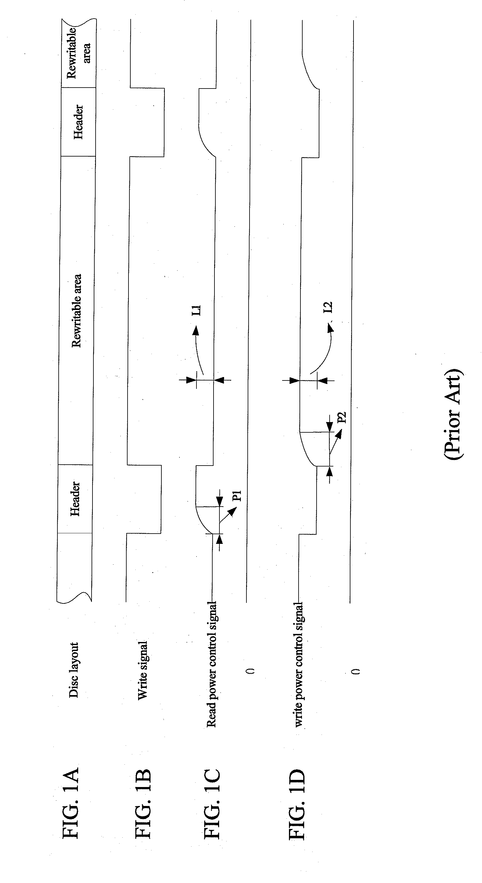 Read and write power control methods and system for optical recording device