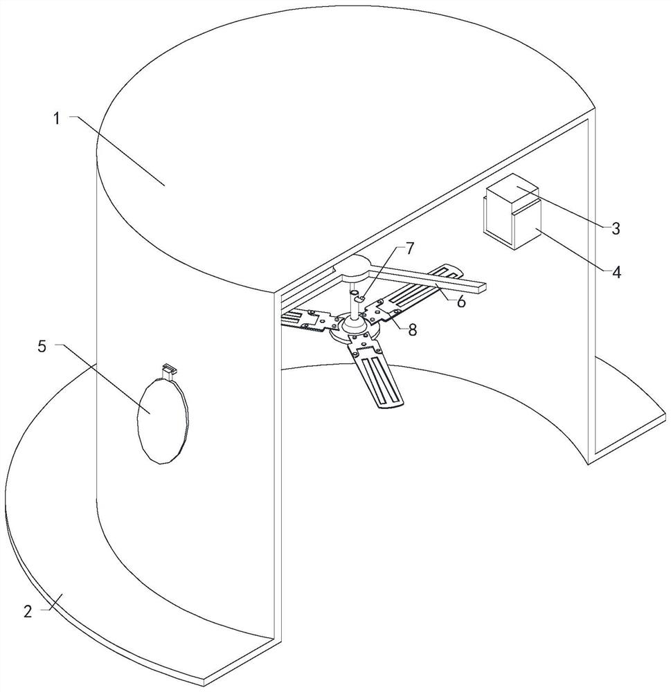 Breeding waste composting ammonia emission sampling device