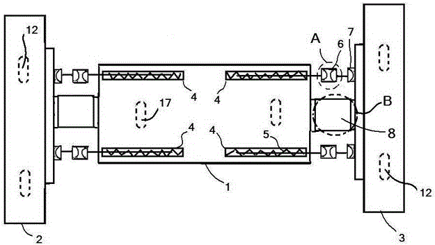 Steel wall crawler with multi-directional floating left and right discs