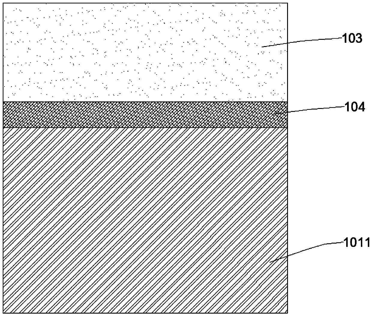 Lateral field FBAR structure and thin film transfer manufacturing method thereof