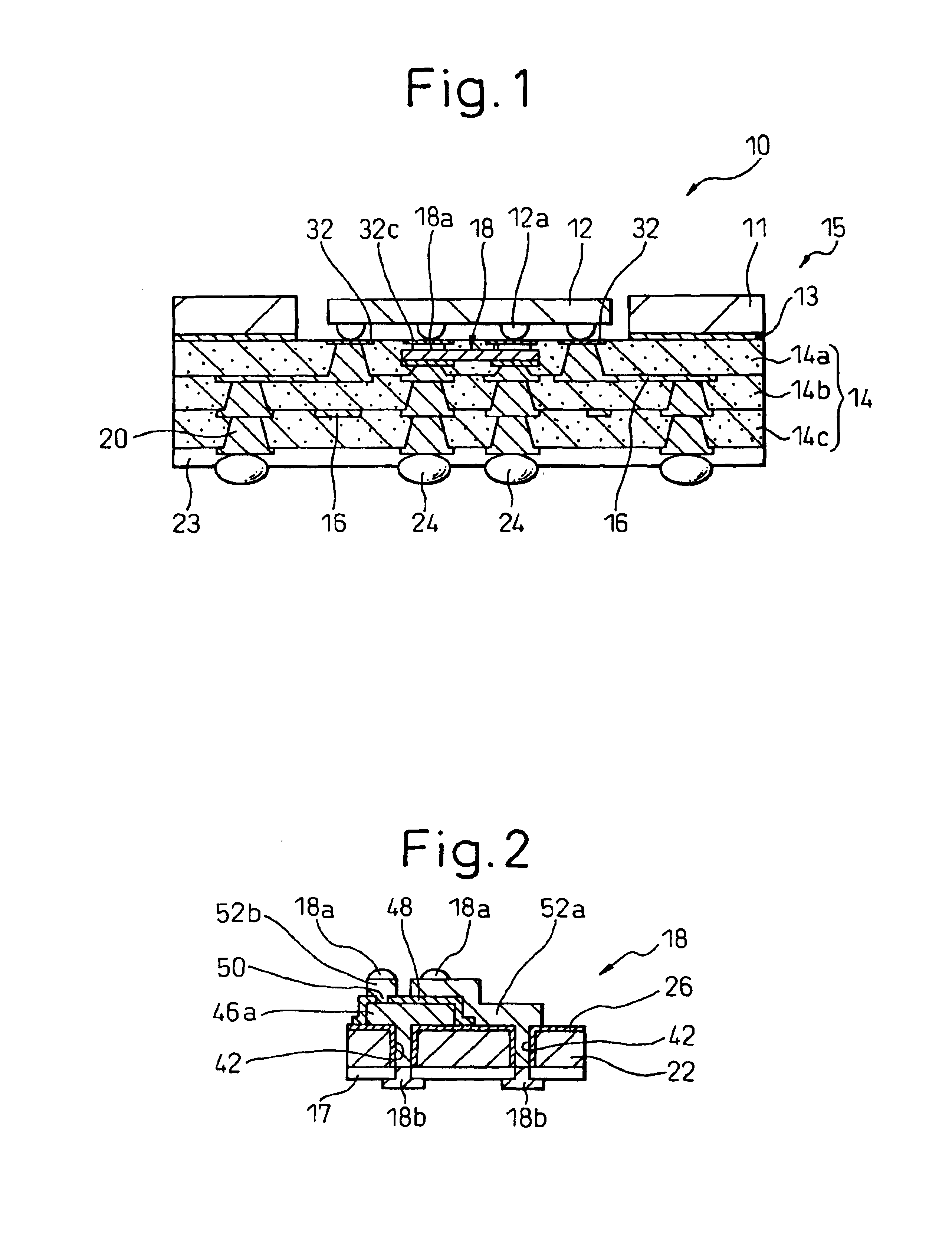 Semiconductor device package and method of production and semiconductor device of same