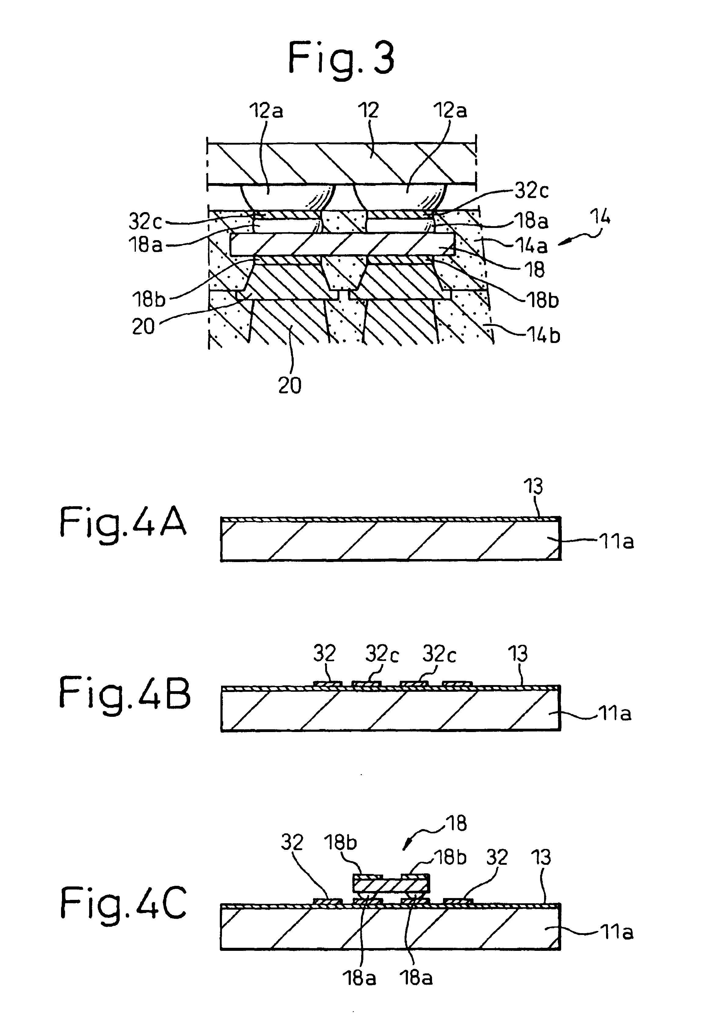 Semiconductor device package and method of production and semiconductor device of same
