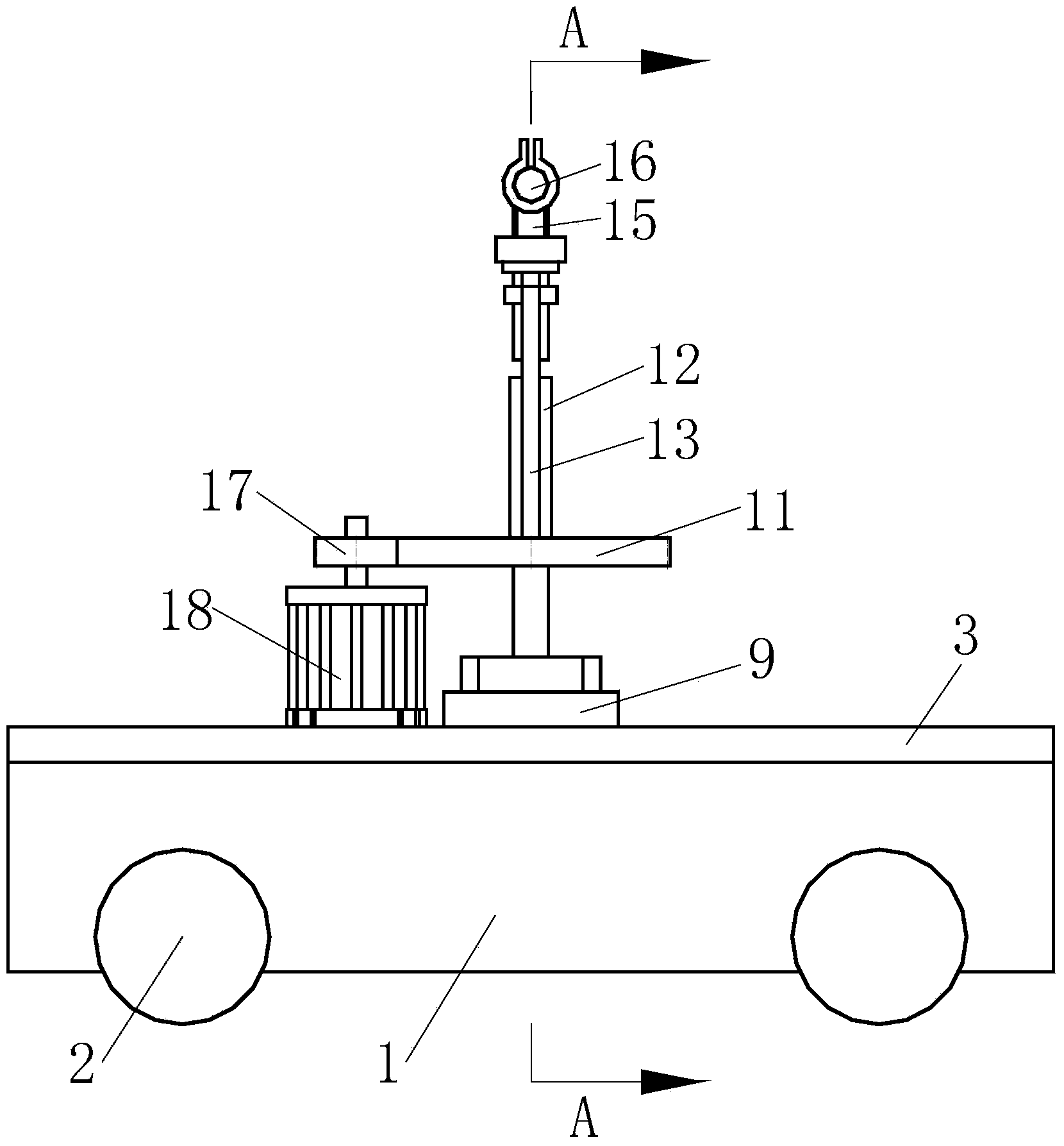 Transportation vehicle capable of automatically loading building steel structures