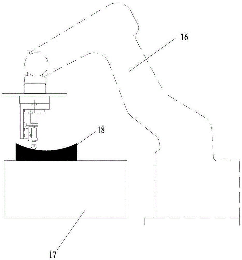 Mechanical hammering flattening device