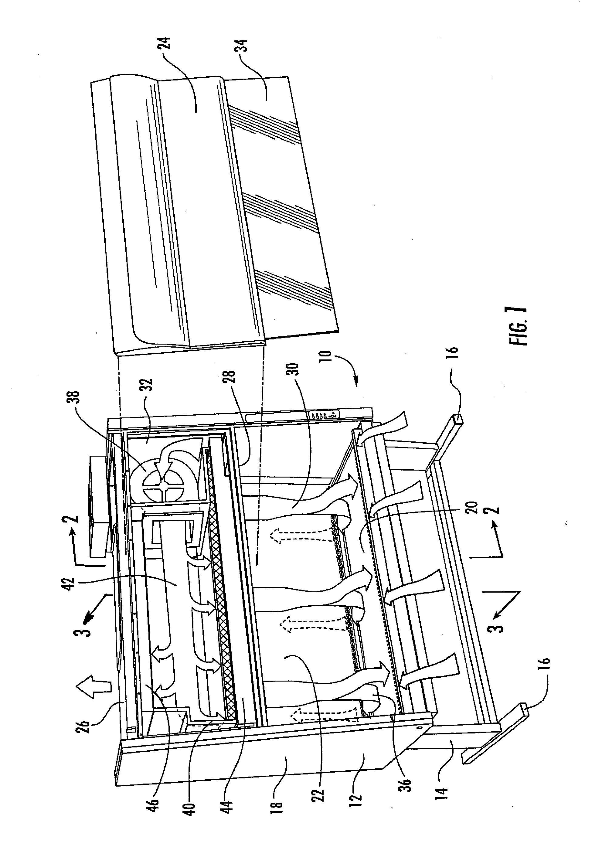 Apparatus and method for controlling and directing flow of contaminated air to filters and for monitoring filter loading in a biological safety cabinet