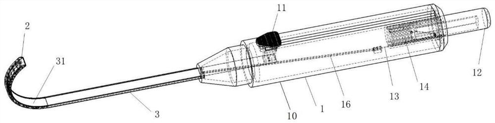 Ophthalmic operation device for sclera