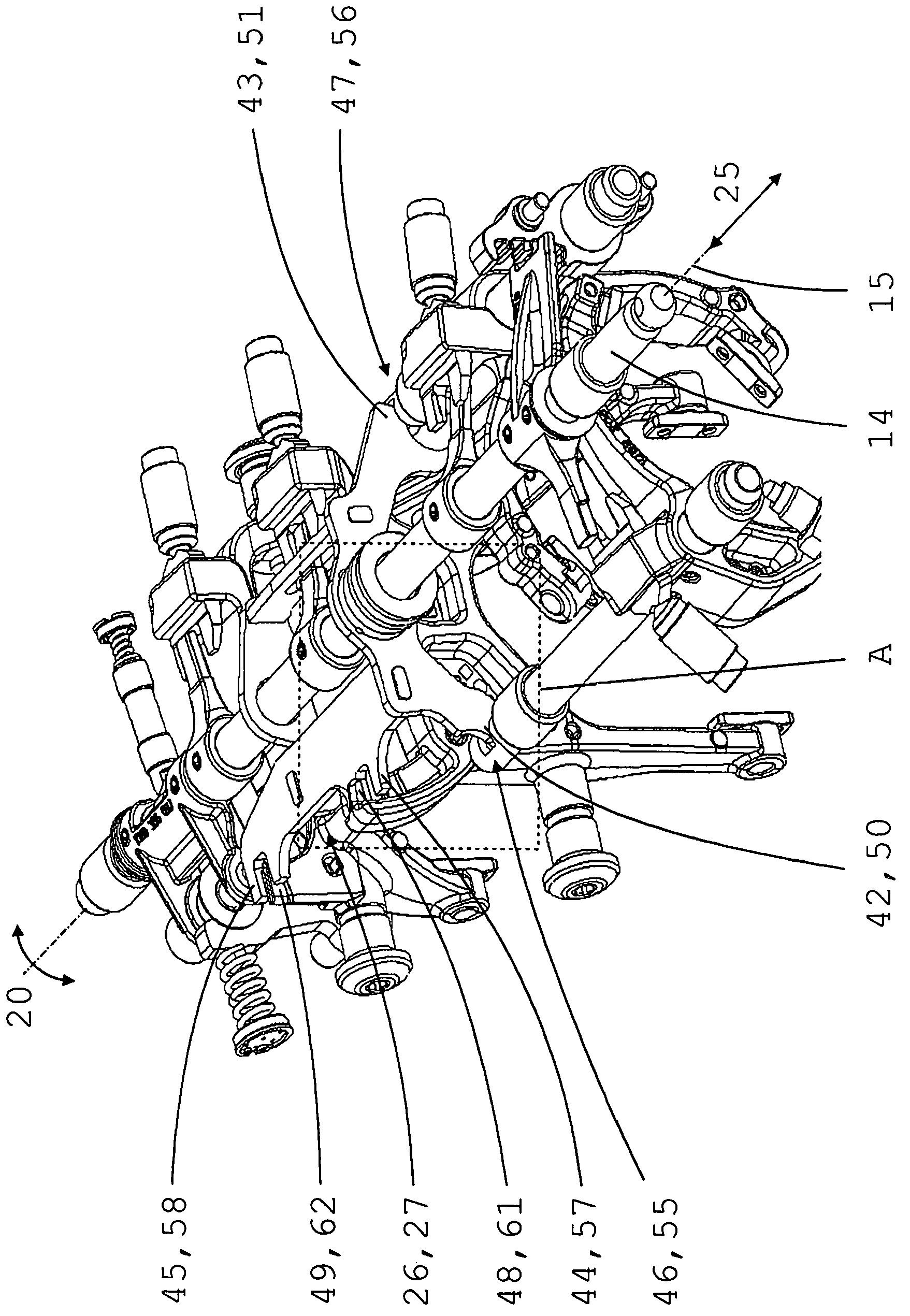 Shift securing device for a multi-speed manual gearbox