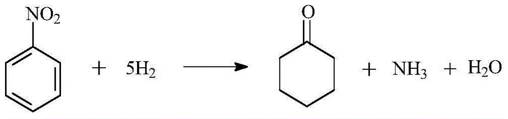 A kind of method directly synthesizing cyclohexanone by hydrogenation of nitrobenzene