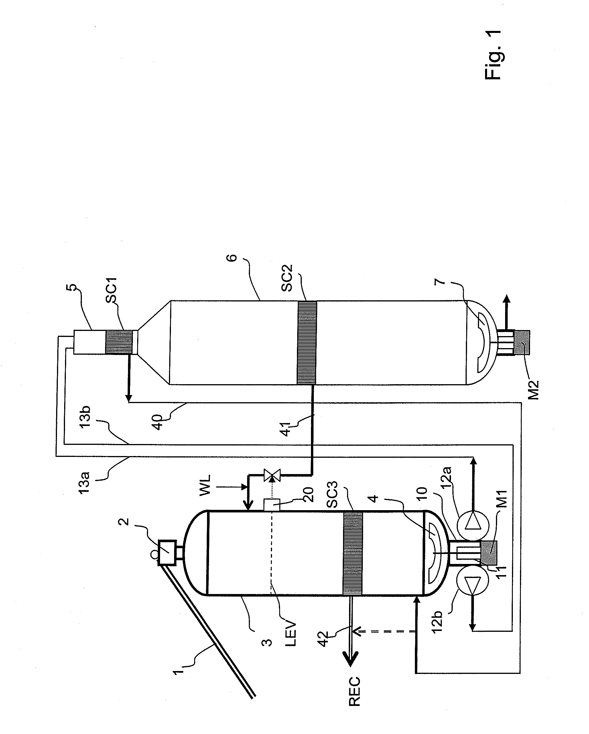 Feeding system comprising parallel pumps for a continuous digester