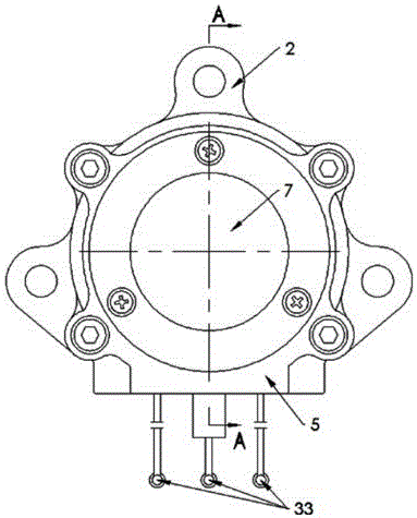 Direct current brushless motor provided with brake and used for clutch