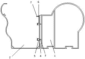 Clamping structure of glasshouse